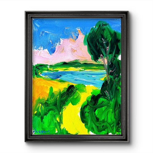 Original abstract landscape - original,